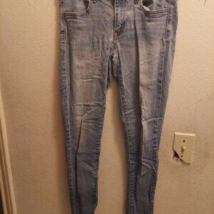 AEO Next Level Super High-Waisted Jegging in Light Tinted Wash
